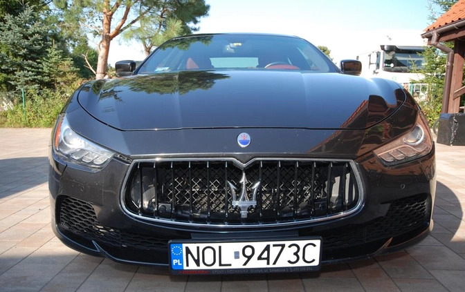 Maserati Ghibli cena 115497 przebieg: 78000, rok produkcji 2015 z Tarnogród małe 781